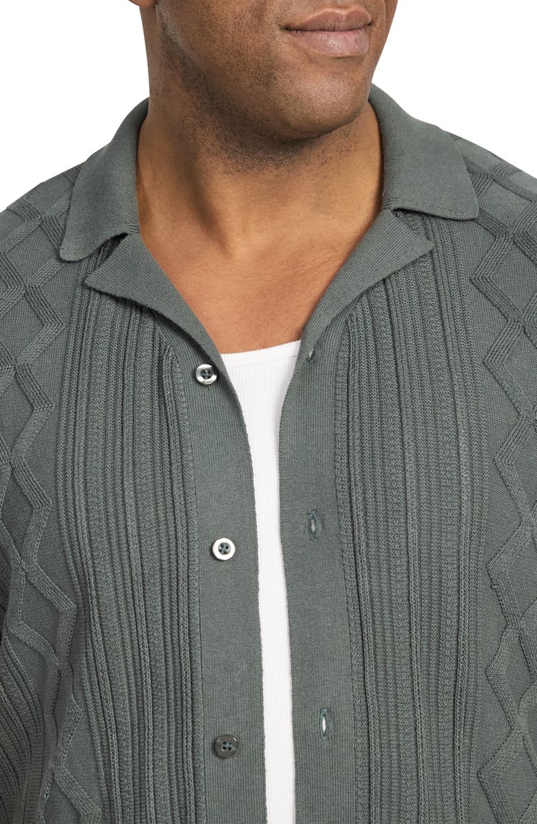 Johnny Bigg Thomas Cable Short Sleeve Cardigan, Alternate, color,