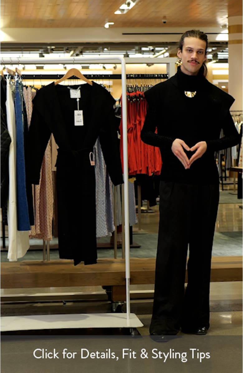 Runaway Wool Blend Robe Coat, sales video thumbnail