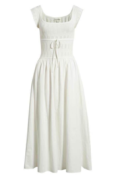 Cap Sleeve Midi Dress