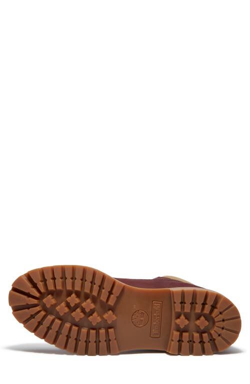 Timberland Premium 6-inch Waterproof Boot In Burgundy