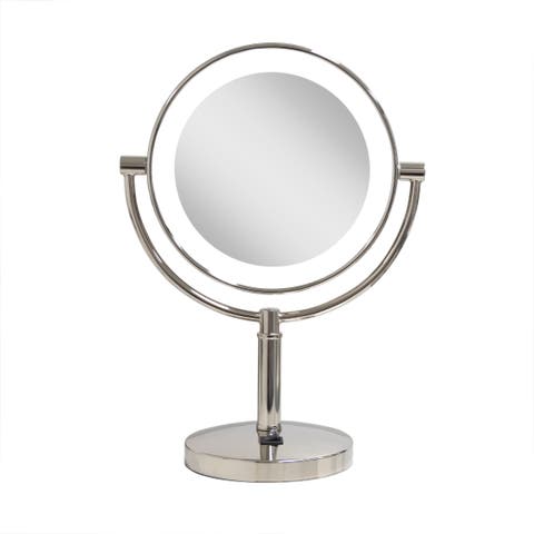Laguna Lighted Makeup Mirror with 10X/1X Magnifications