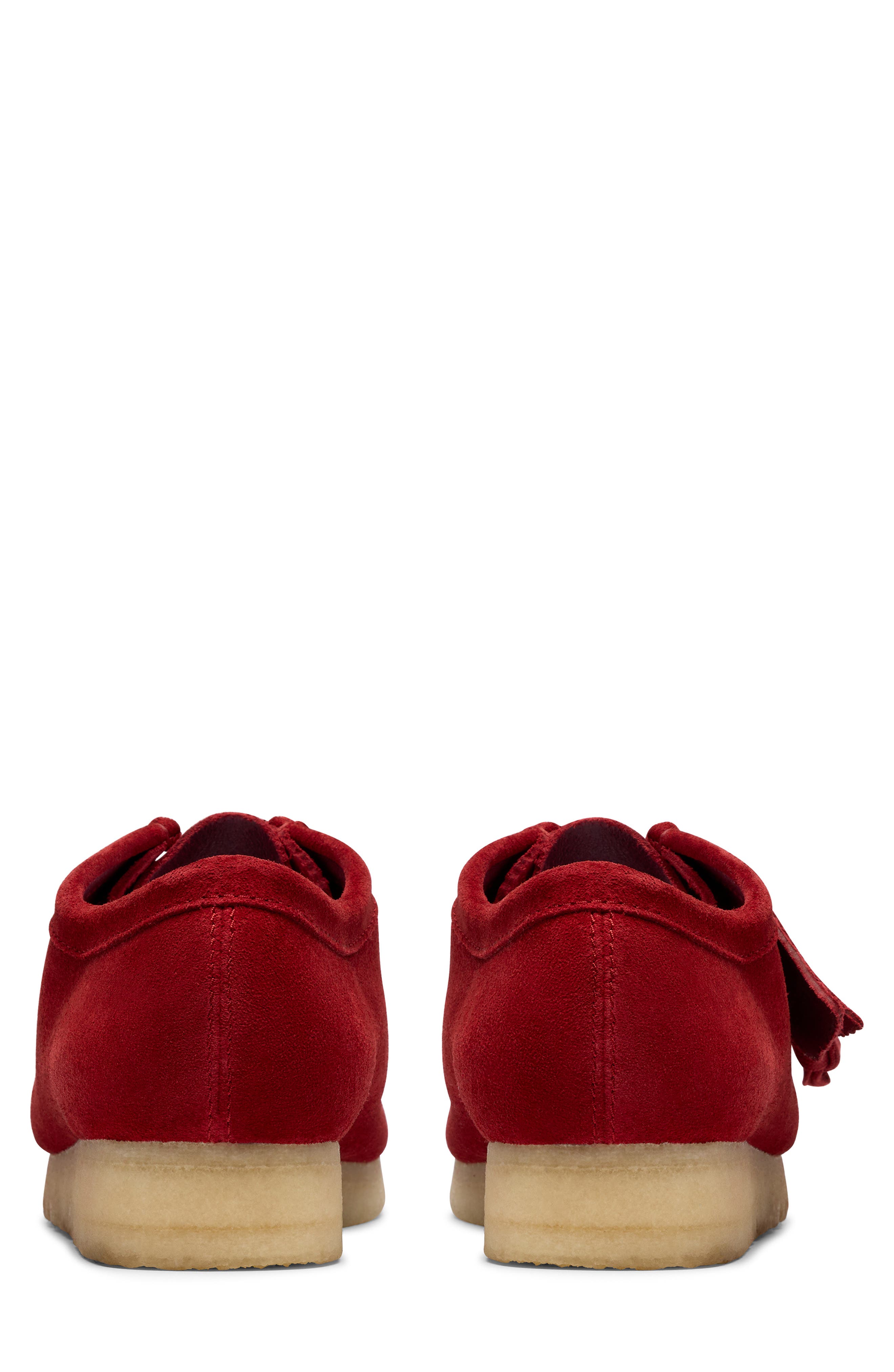 Wallabee Moc Toe Chukka, Alternate, color, DARK RED S