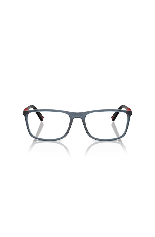 Prada Linea Rossa 57mm Rectangle Optical Glasses In Multi