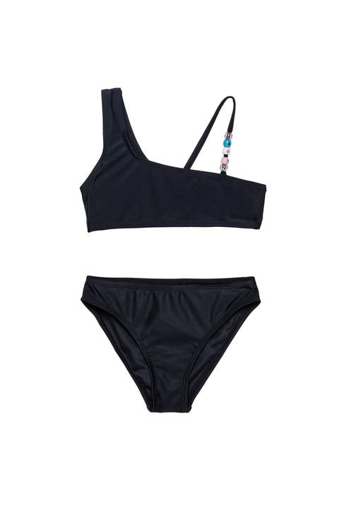 Sun Beading Asymmetrical Beaded Swim Set