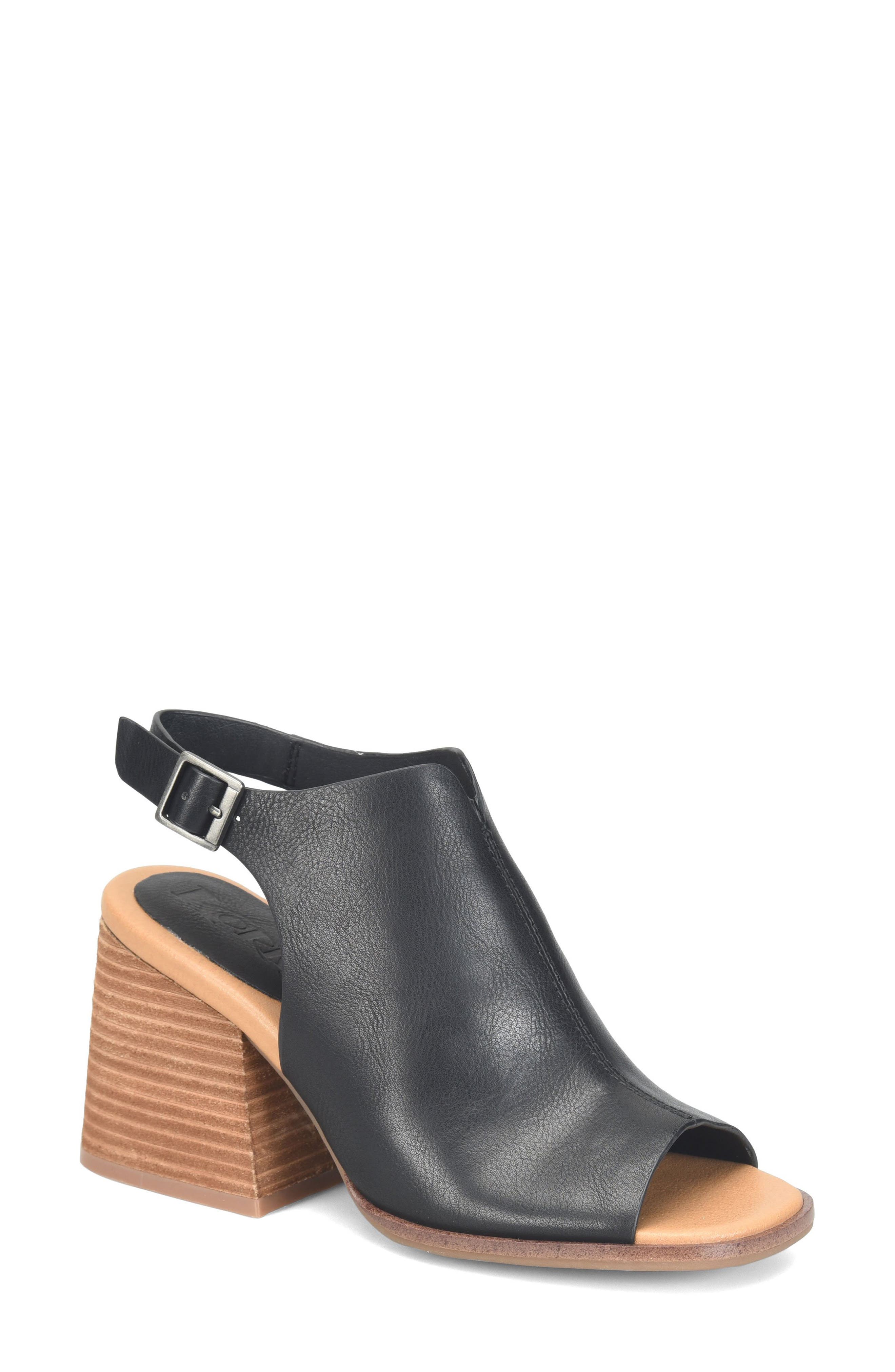 KORKS Paula Block Heel Slingback Sandal