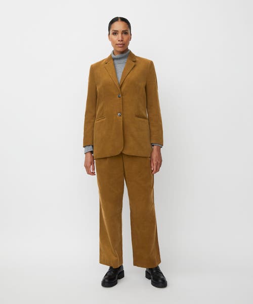 Masai Copenhagen Maperli Velvet Cropped Pants In Brown
