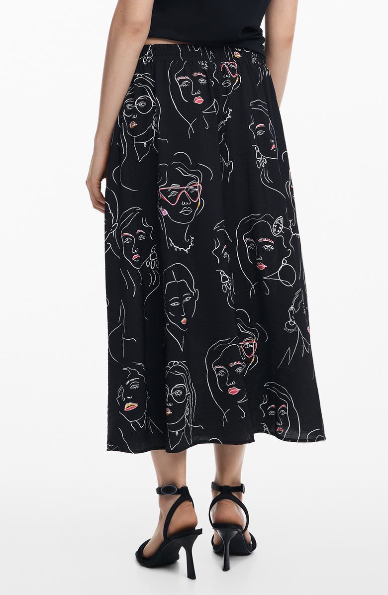 Desigual Nanning Print Skirt, Alternate, color, 