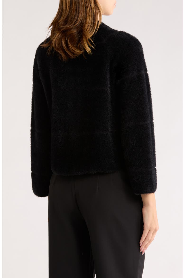 Misty Eyelash Cardigan, Alternate, color, BLACK