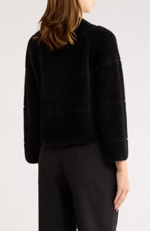 Love By Design Misty Eyelash Cardigan In Black