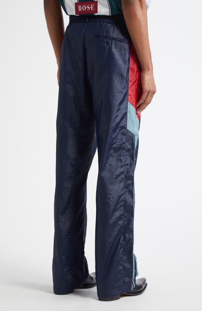 Martine Rose Nylon Track Pants, Alternate, color, Blue Navy
