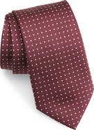 CLIFTON WILSON Polka Dot Silk Tie