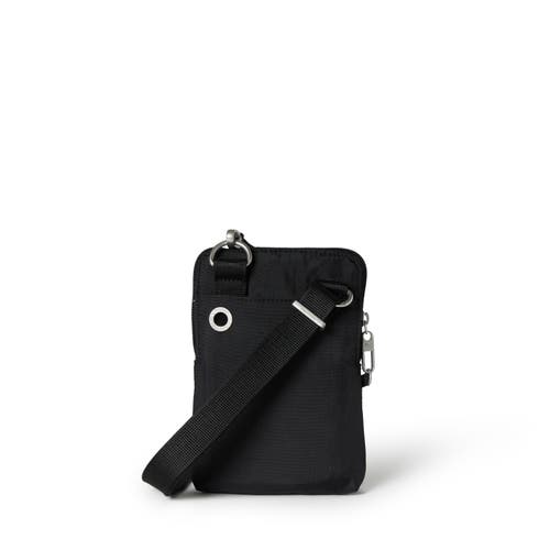 Baggallini Securtex Anti-theft Activity Small Crossbody Bag In Black