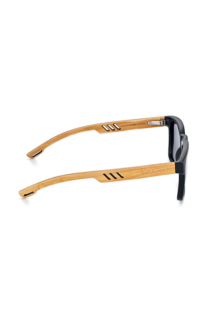 EARTH WOOD Haven Polarized Sunglasses, Alternate, color, Bamboo/Silver