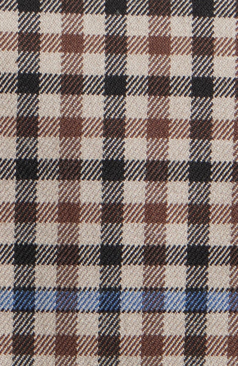 Rails Jett Check Crop Trench Coat, Alternate, color, Mocha Check