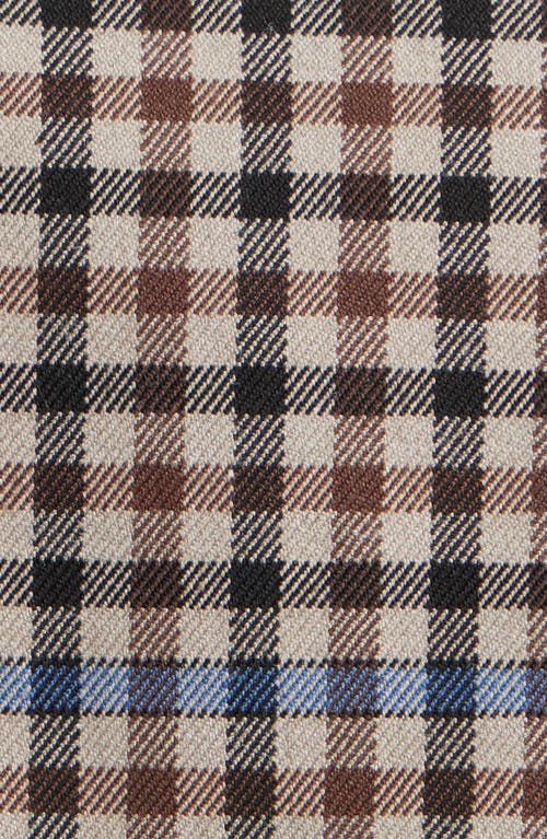 Rails Jett Check Crop Trench Coat In Multi