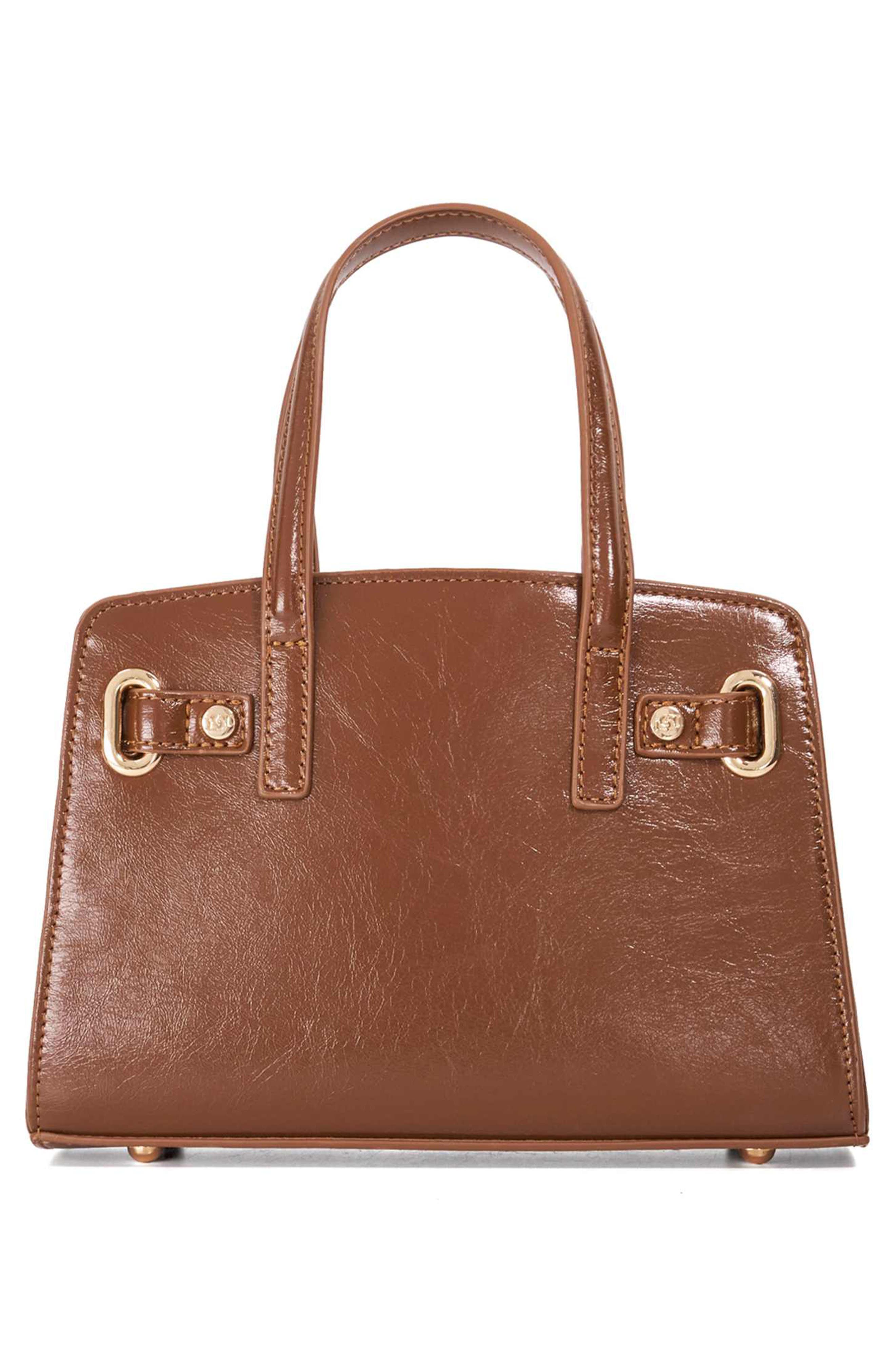 Dune London Dinkydefine Faux Fur Tote, Alternate, color, Brown