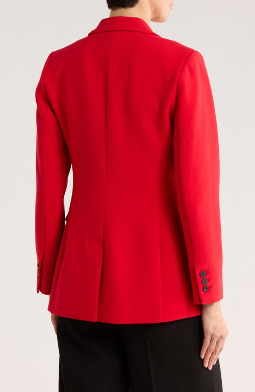 T Tahari Double Breasted Blazer In Red