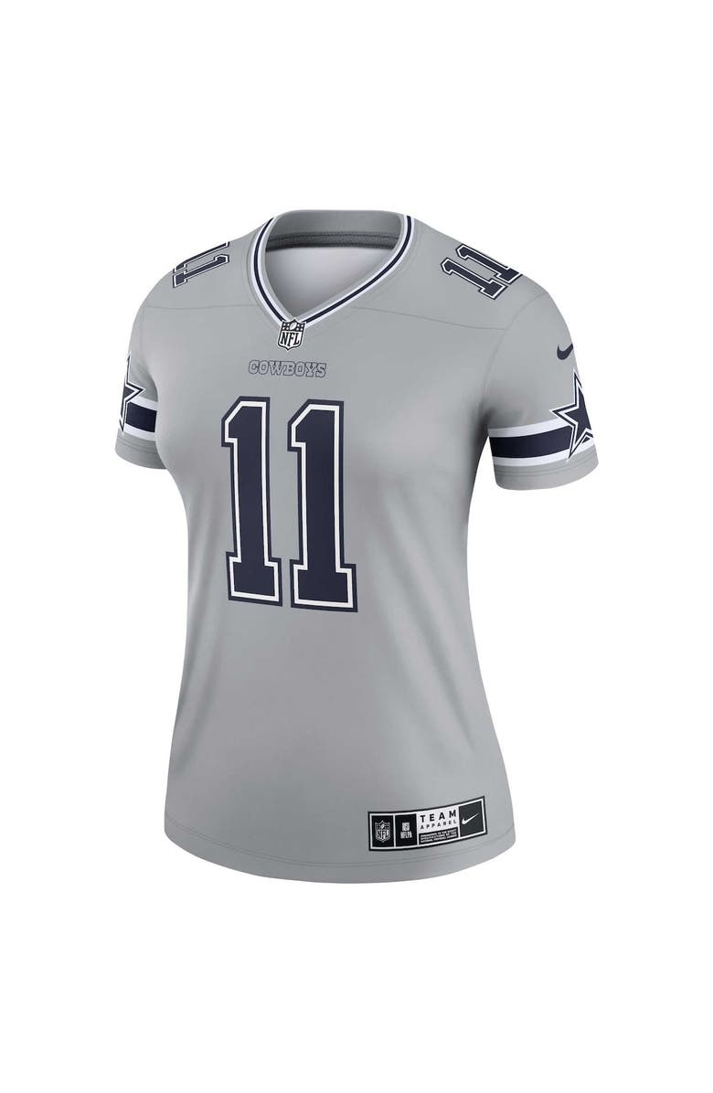 Nike Women's Nike Micah Parsons Silver Dallas Cowboys Inverted Legend Jersey, Alternate, color, 