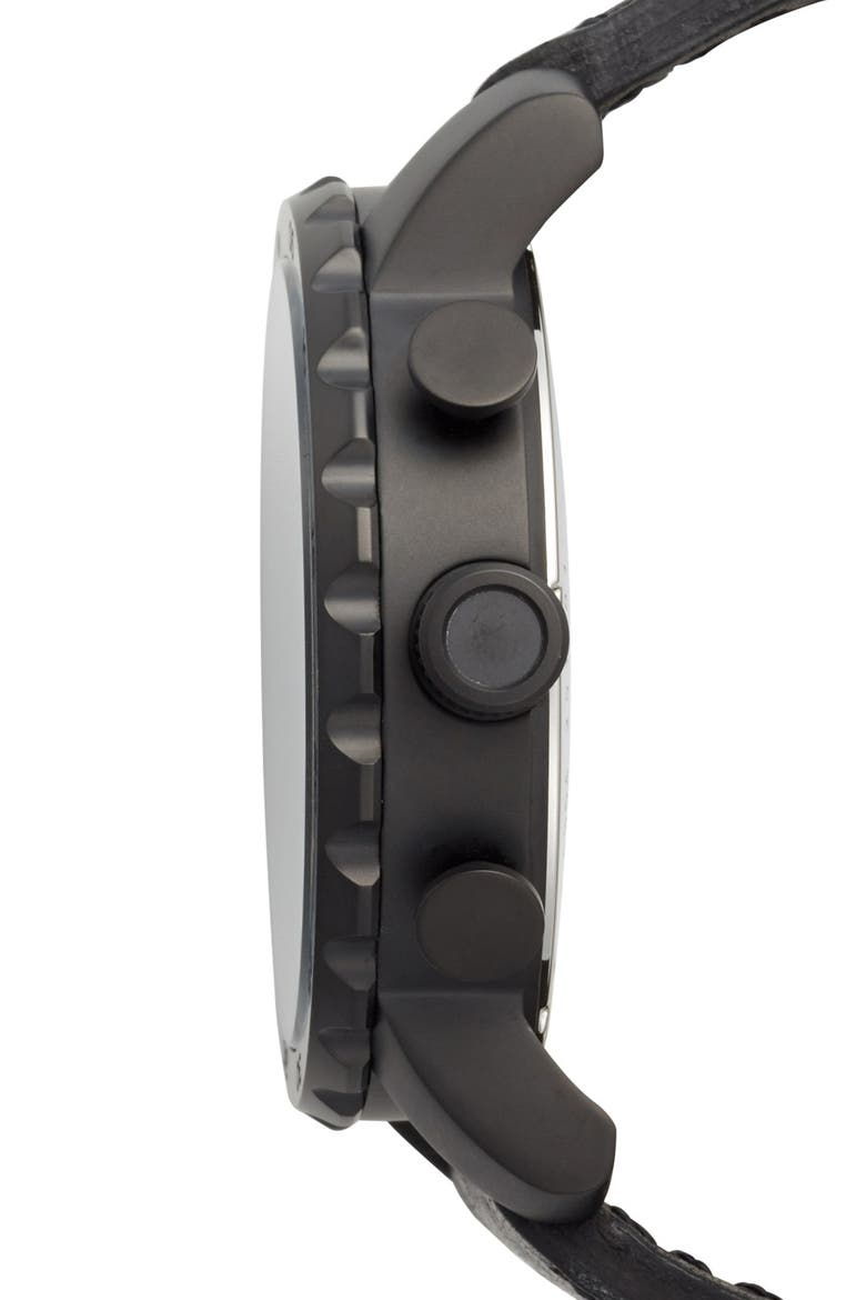 'Nate IP' Chronograph Watch, 50mm, Alternate, color, BLACK