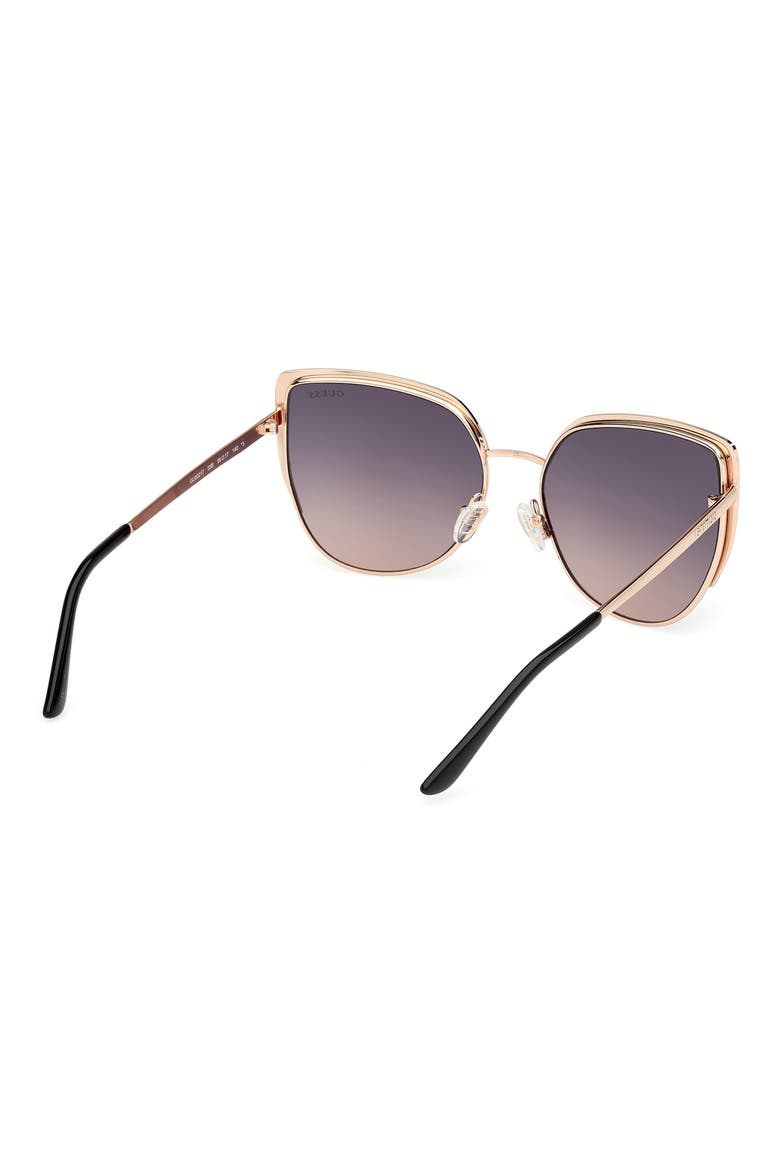 Cat Eye Sunglasses, Alternate, color, BLACK/ OTHER / GRADIENT SMOKE