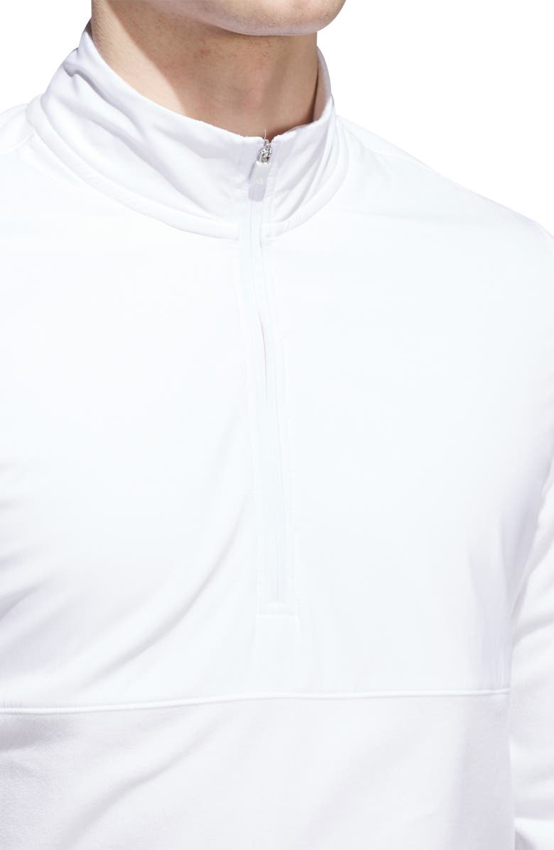 adidas Golf Ultimate Cozy Quarter-Zip Pullover, Alternate, color, White