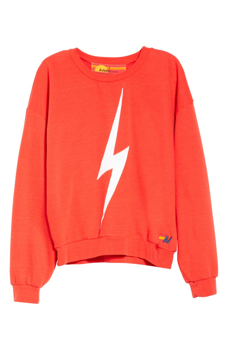 Aviator Nation Bolt Stitch Sweatshirt, Alternate, color, 