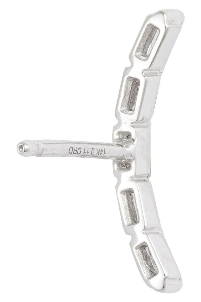 Sadie Diamond Stud Earrings, Alternate, color, WHITE GOLD/ DIAMOND