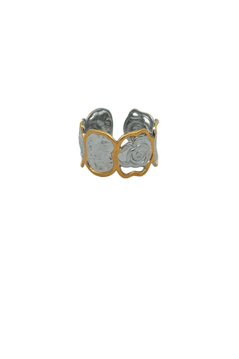 Rose Petal Open Ring, Main, color, yellow