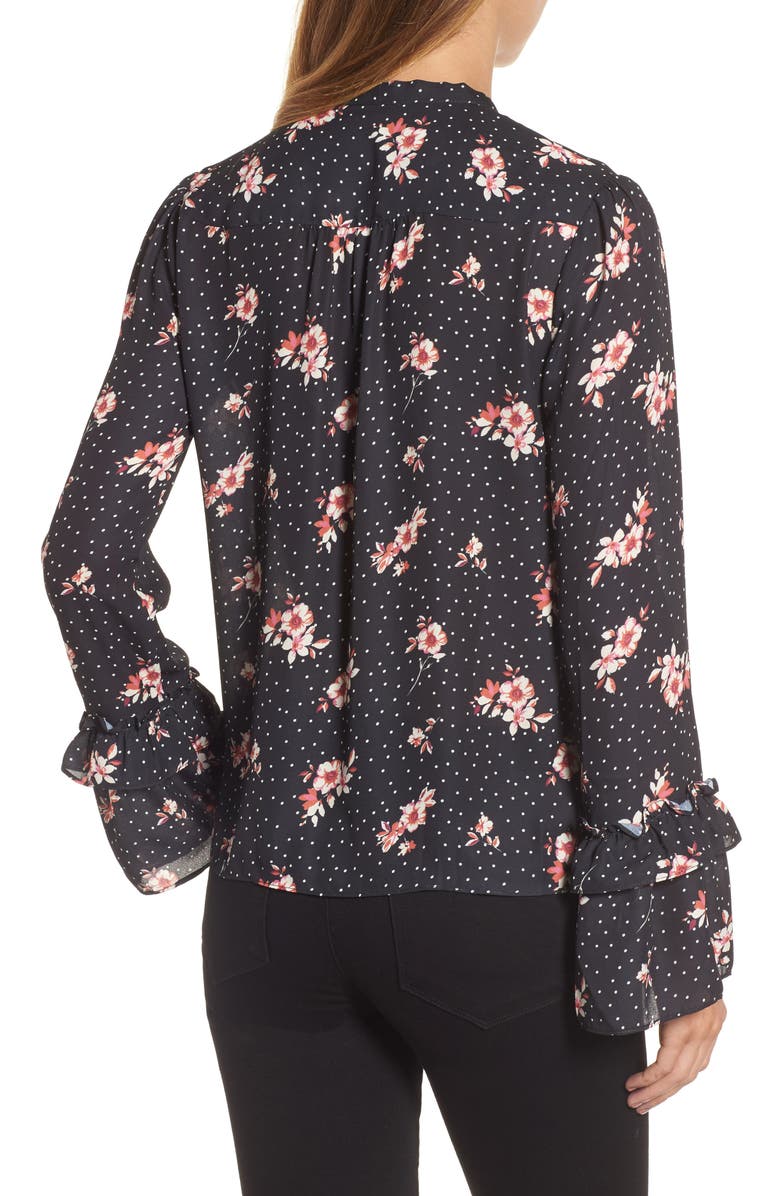 Halogen<sup>®</sup> Tie Neck Blouse, Alternate, color, 