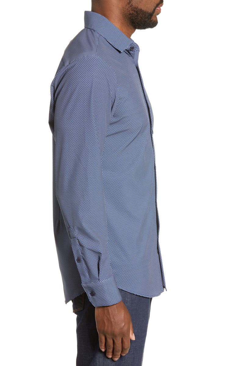 Mizzen+Main Murray Trim Fit Plaid Performance Sport Shirt, Alternate, color, 