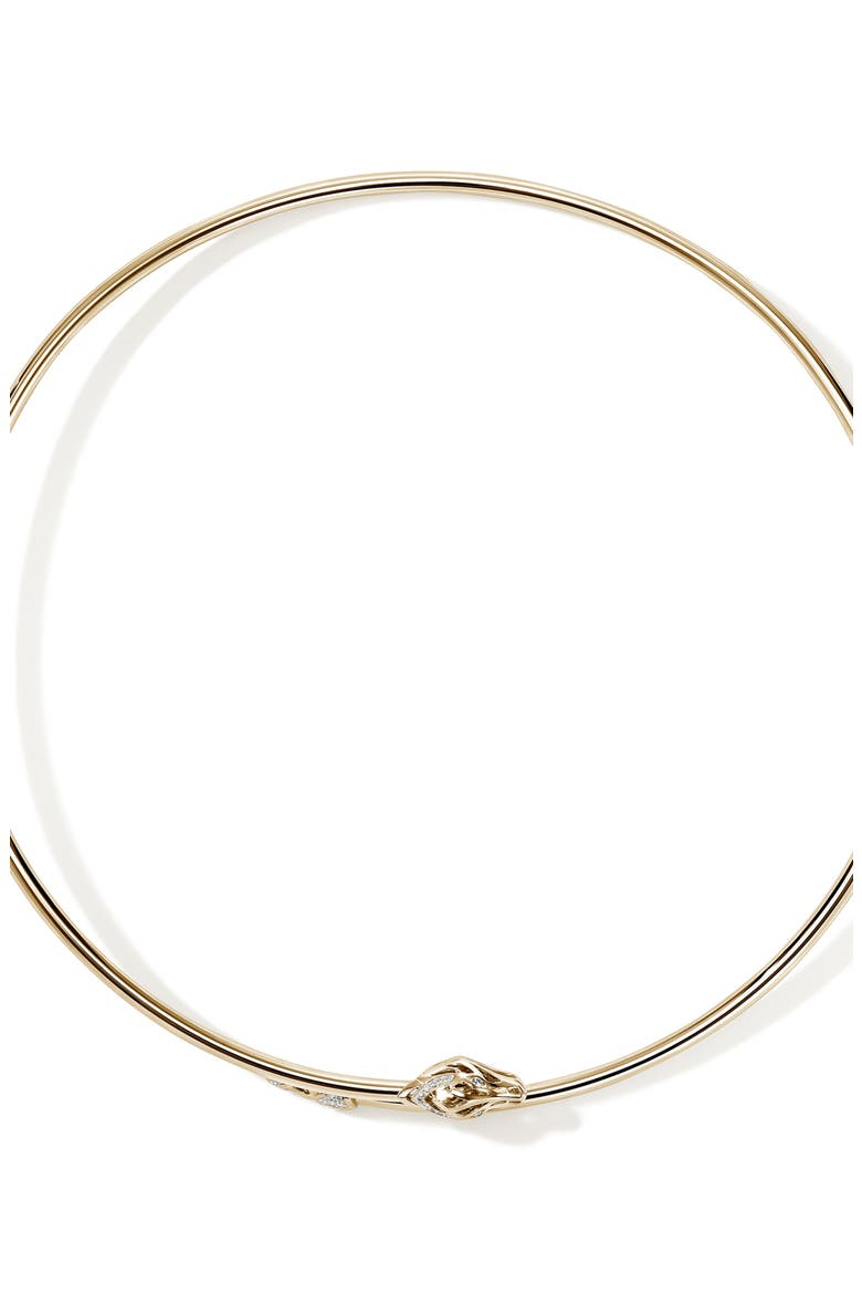 Naga Bypass Choker Necklace, Alternate, color, GOLD