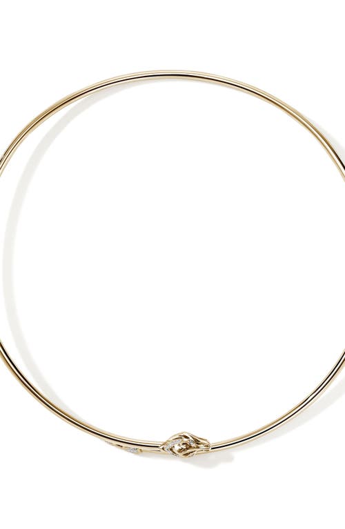 John Hardy Naga Bypass Choker Necklace In Gold