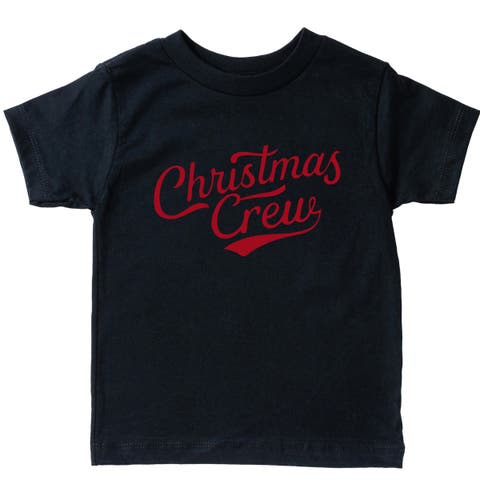 Christmas Crew Cursive Short Sleeve T-shirt (toddler)