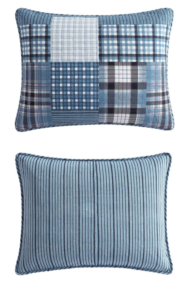 Hawthorne Cotton Quilt 3-Piece Set, Alternate, color, SPRING WHITE/ BLUE/ PURPLE