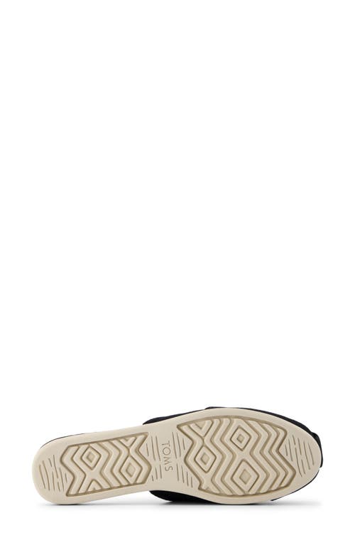 Toms Women's Alpargata Espadrille Slip-on Mules In Black
