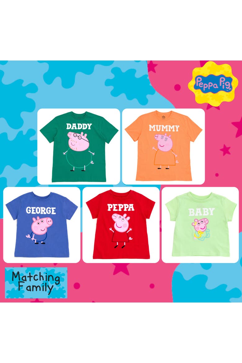 Short Sleeve T-Shirt, Alternate, color, Peach Mummy Pig