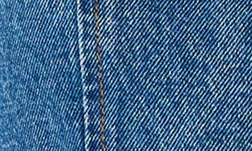 Steve Madden Micky Crop Denim Vest In Blue