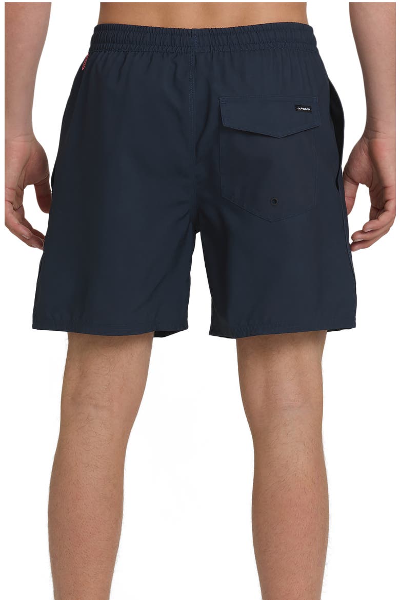 Everyday 17" Solid Stretch Swim Trunks, Alternate, color, TOTAL ECLIPSE