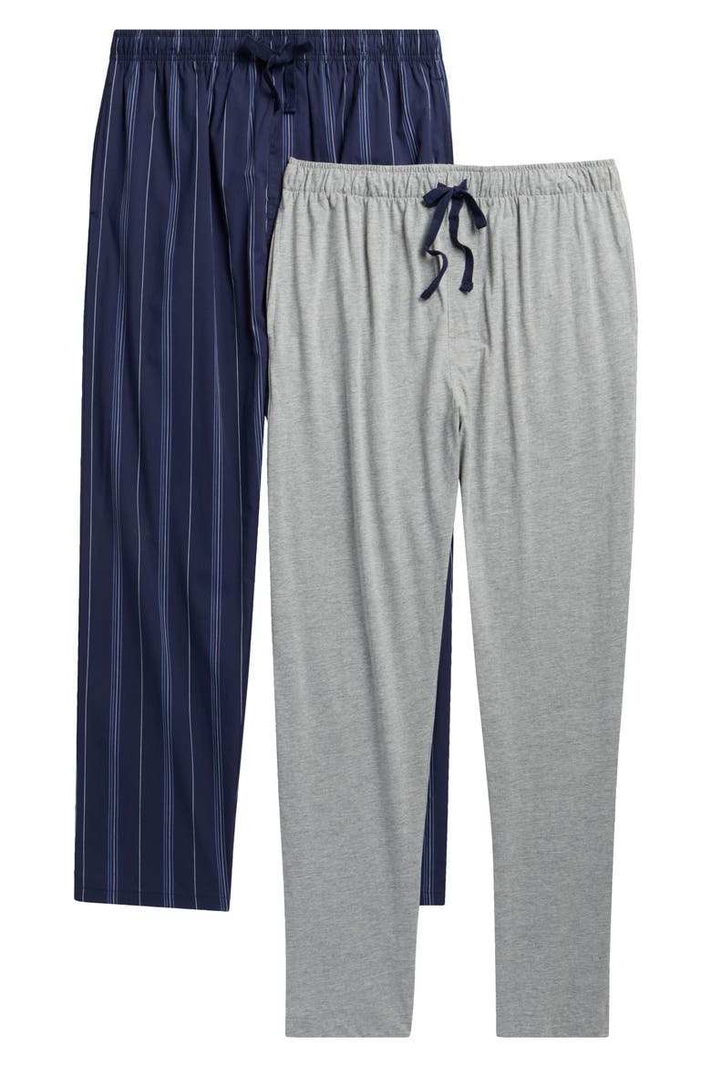 2-Pack Lounge Pants, Main, color, NAVY STRIPE
