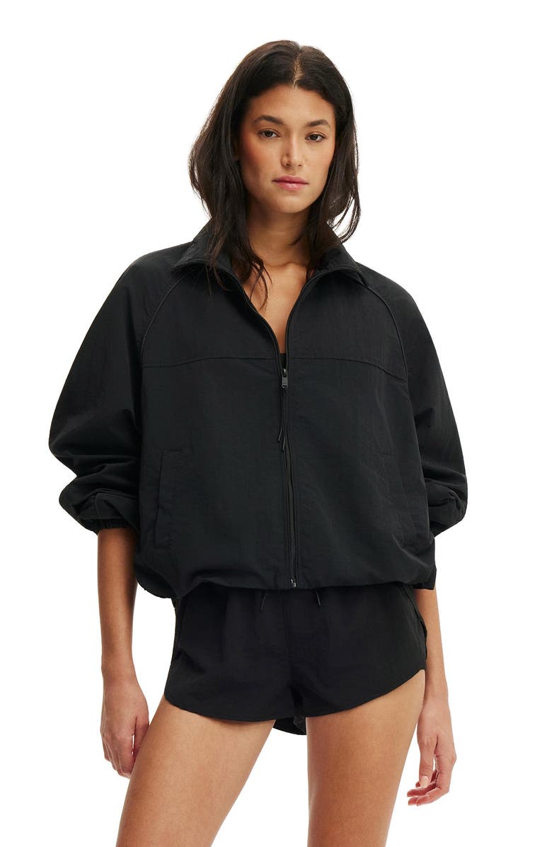 COTTON ON BODY Women's Active Offside Windbreaker, Main, color, Black