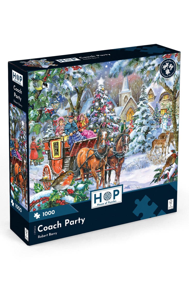 The House of Puzzles Coach Party 1000-Piece Jigsaw Puzzle, Main, color, 