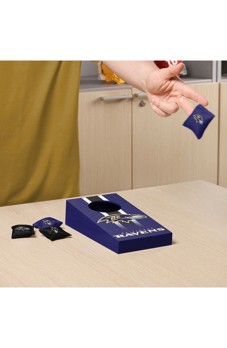 FOCO Baltimore Ravens Tabletop Cornhole Set, Alternate, color, 