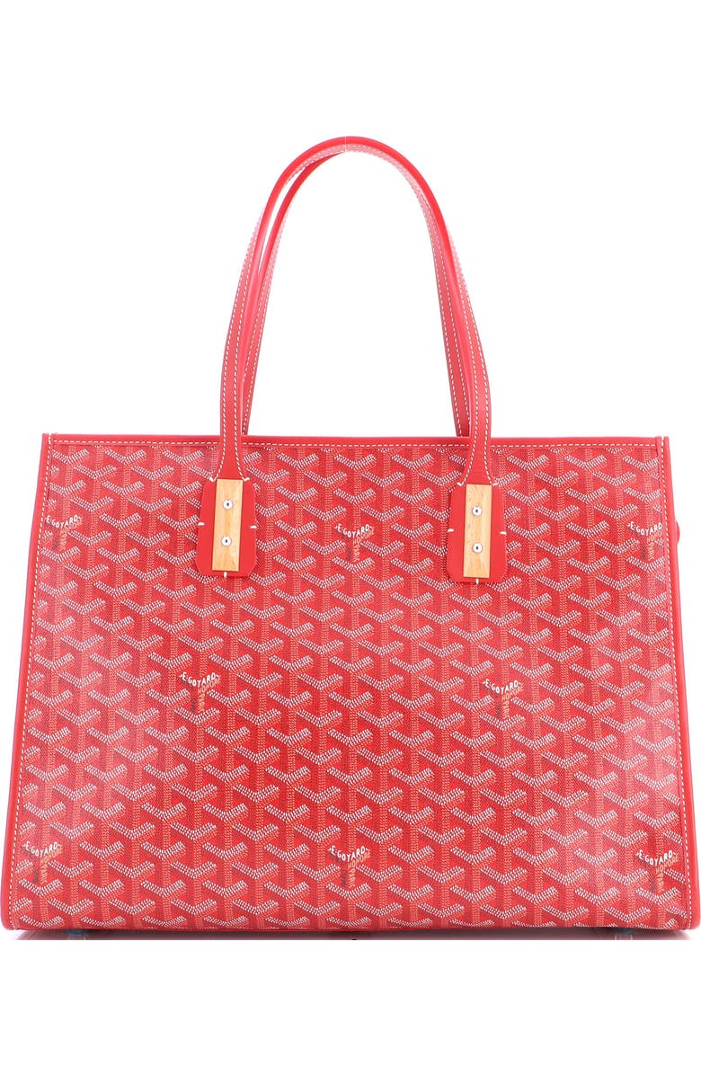 Pre-Owned Goyard Marquises Bag Coated Canvas, Main, color, Red