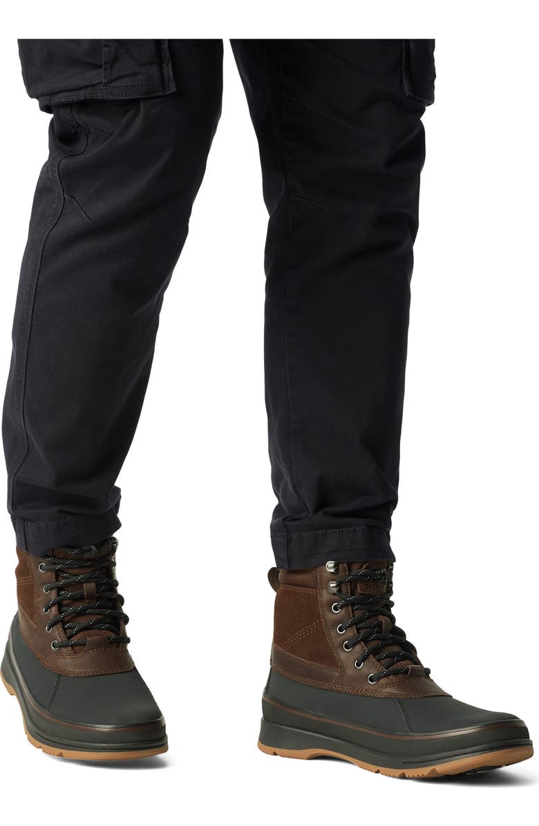 SOREL Ankeny II Plus Waterproof Hiking Boot, Alternate, color, Tobacco/ Black