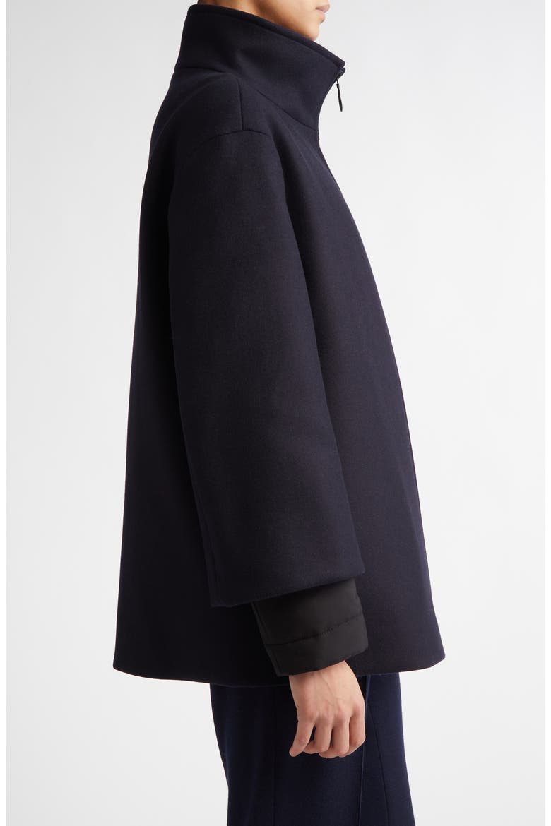2-in-1 Felted Wool Blend Car Coat, Alternate, color, NAVY-BLACK