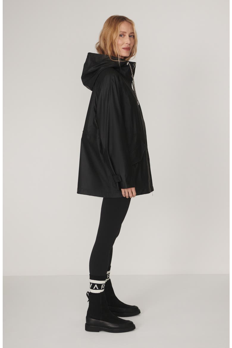 Orlen Short Rain Jacket, Alternate, color, BLACK