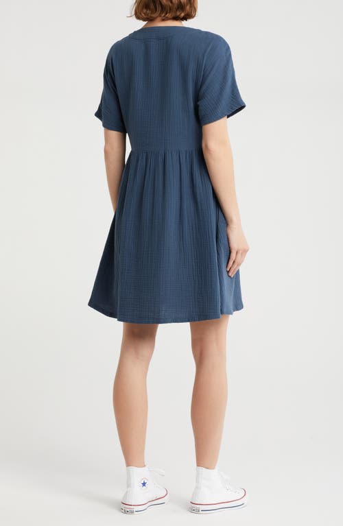 Madewell Lightspun Button Front Minidress