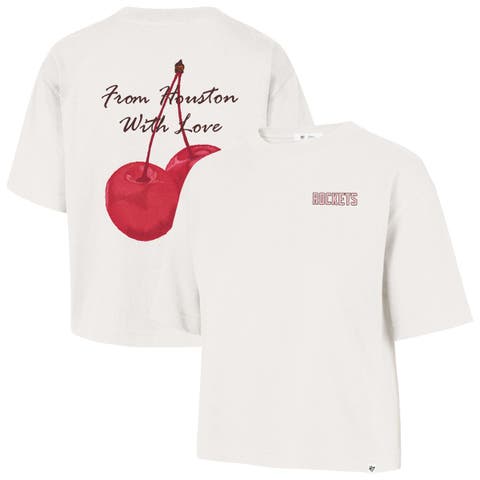 Women's '47  Cream Houston Rockets Love Letter Reed City T-Shirt