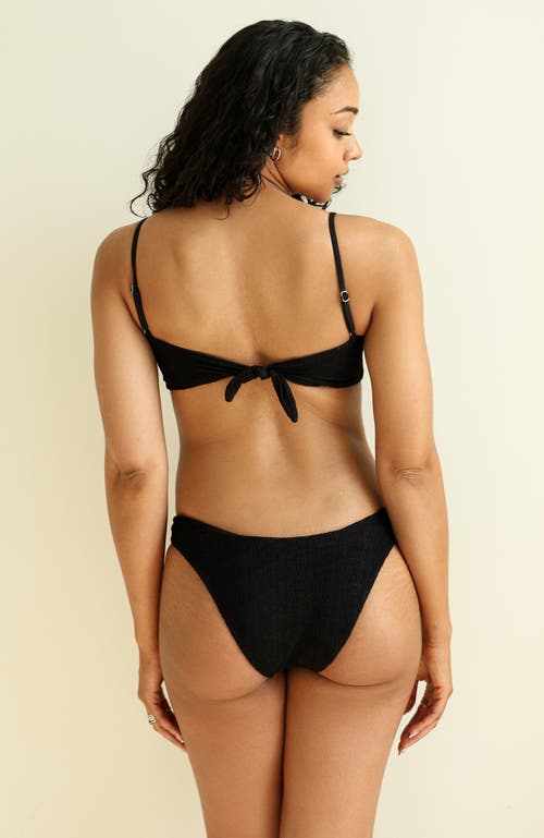 Dippin Daisys All My Love Bandeau Bikini Top In Lace Black