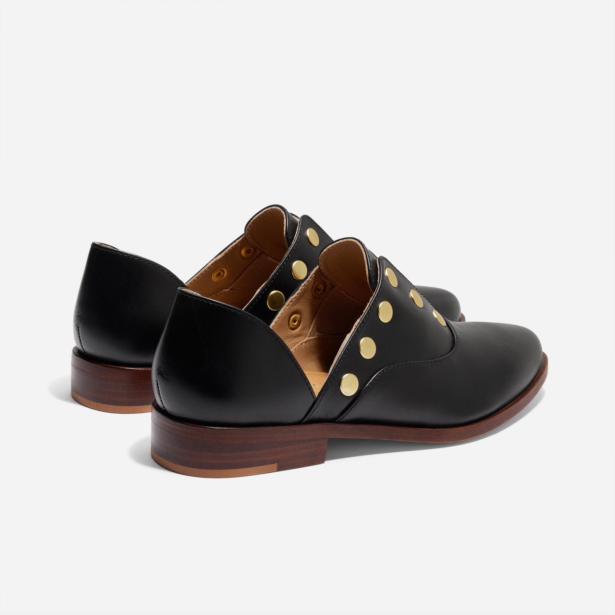Emma d'Orsay Studded Oxford, Alternate, color, Black Studded